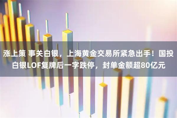 涨上策 事关白银，上海黄金交易所紧急出手！国投白银LOF复牌后一字跌停，封单金额超80亿元