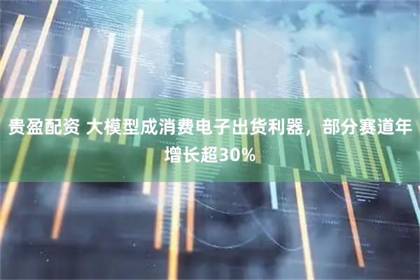 贵盈配资 大模型成消费电子出货利器，部分赛道年增长超30%