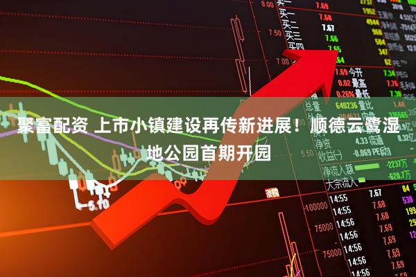 聚富配资 上市小镇建设再传新进展！顺德云鹭湿地公园首期开园