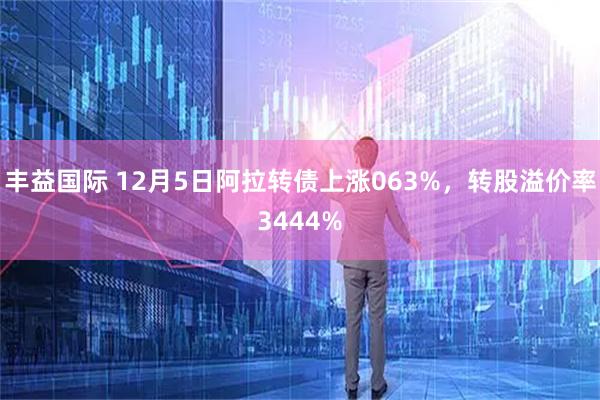 丰益国际 12月5日阿拉转债上涨063%，转股溢价率3444%
